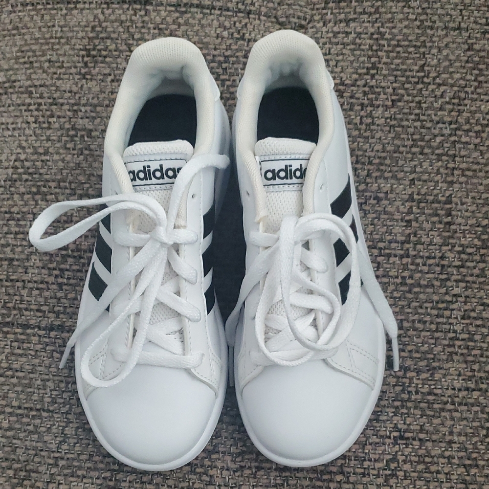 Adidas Originals Kids White and Black Sneakers